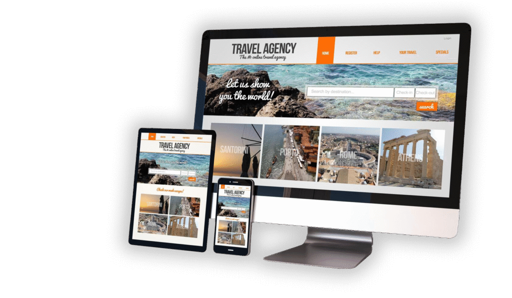 devices responsive on workspace travel agency online free photo 2 devices responsive on workspace travel agency online free photo 2